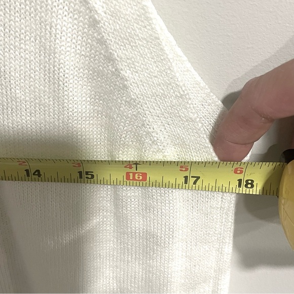 ANTHROPOLOGIE Desmond Knit Tunic - White Size Medium - Picture 13 of 13